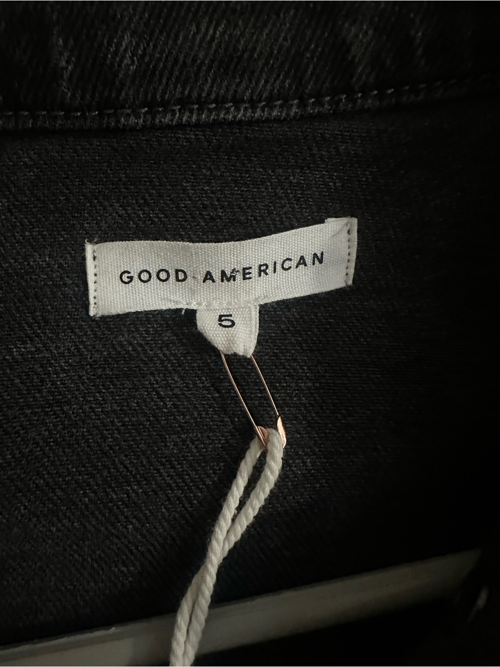 Good American Grey-Black Denim Long Sleeve Romper - Picture 7 of 10